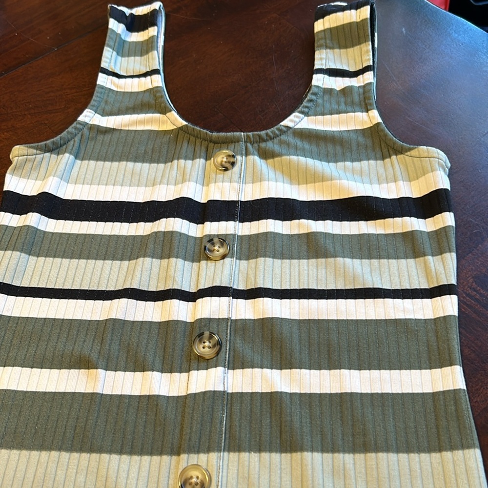No Boundaries S (3-5) Women’s Striped Ribbed Tank Style Bodycon Dress NWOT - Picture 9 of 11